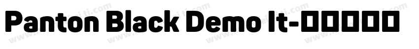 Panton Black Demo It字体转换
